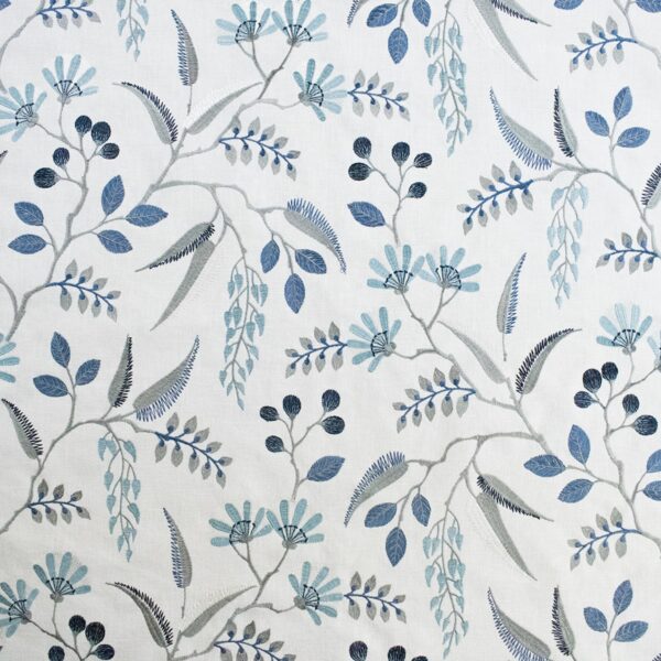 Greenhouse Fabrics S6038 Nordic Blue upholstery fabric swatch for sample-first furniture planning