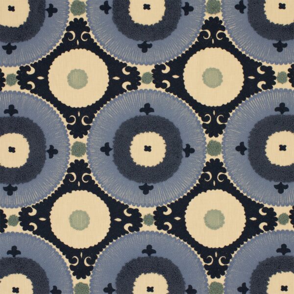 Greenhouse Fabrics F4341 Petrol upholstery fabric swatch for sample-first furniture planning