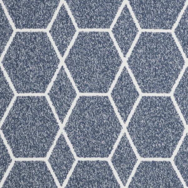 United Fabrics TUDOR 10 Blueprint upholstery fabric swatch for sample-first furniture planning